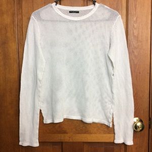 White Mesh Top | Made In Italy | S